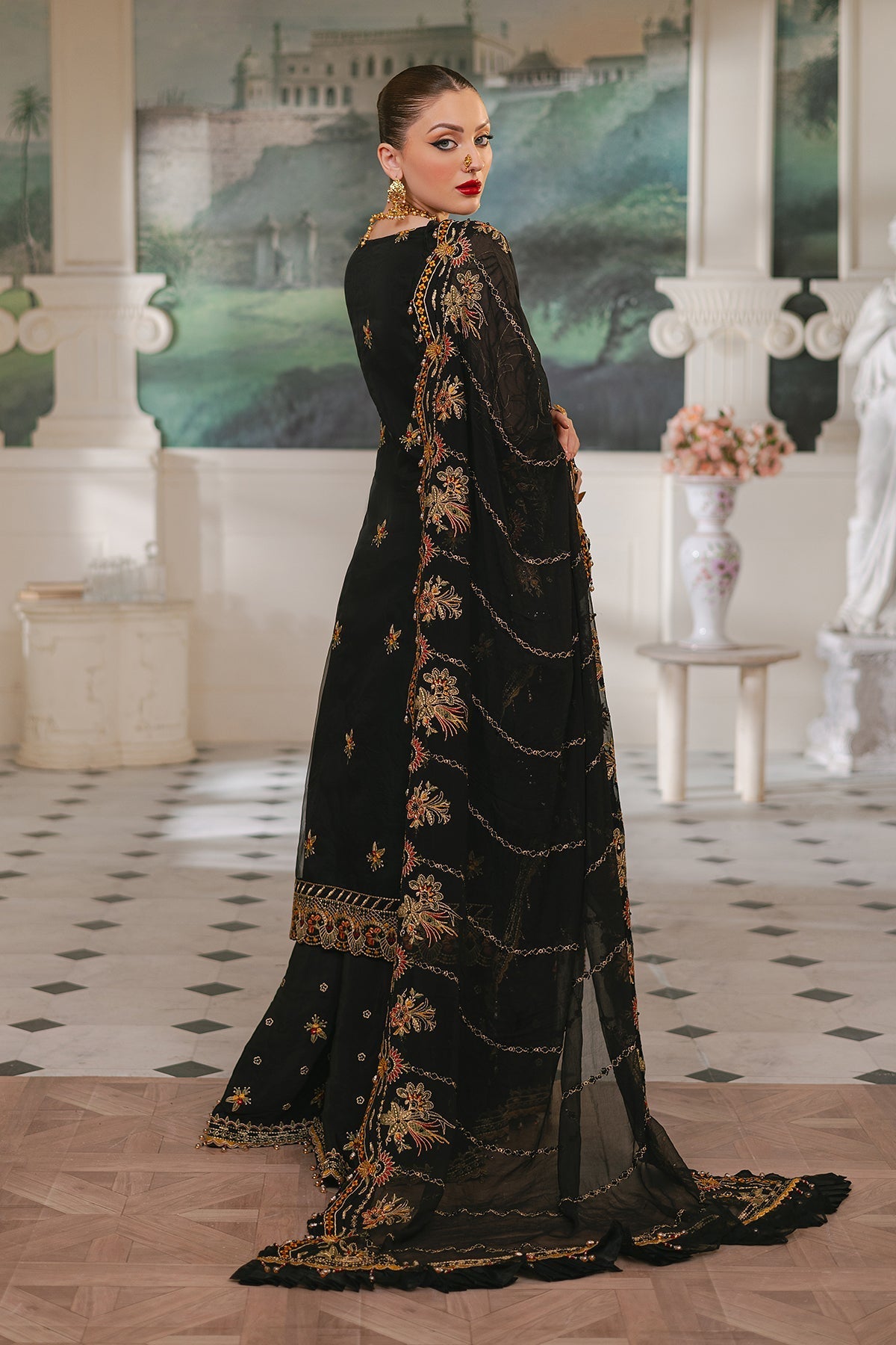 Raeesa Premium | Ada Premium Collection | HU - 46 Black Swan by Raeesa Premium - Designer Dress - Type: Ladies Clothes - Available at Libayah - 100% Original