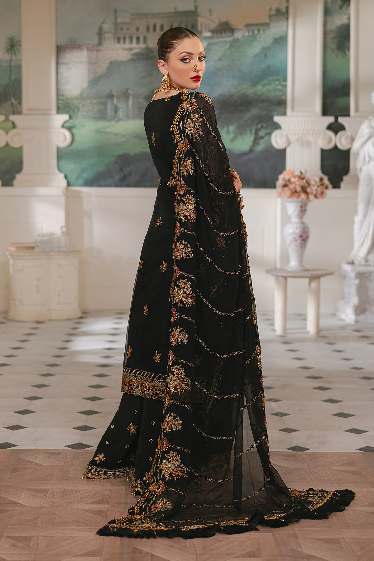 Raeesa Premium | Ada Premium Collection | HU - 46 Black Swan by Raeesa Premium - Designer Dress - Type: Ladies Clothes - Available at Libayah - 100% Original