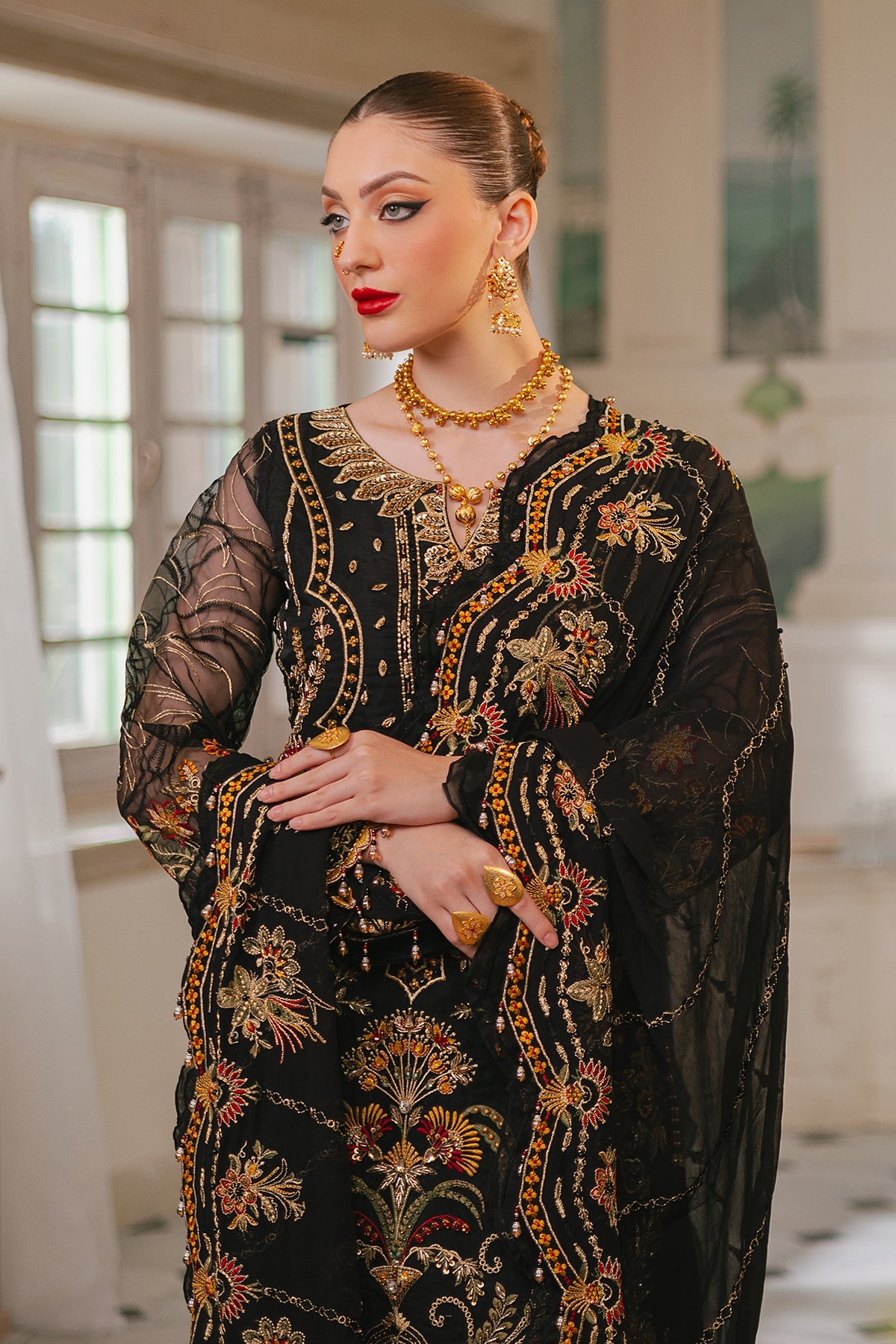Raeesa Premium | Ada Premium Collection | HU - 46 Black Swan by Raeesa Premium - Designer Dress - Type: Ladies Clothes - Available at Libayah - 100% Original
