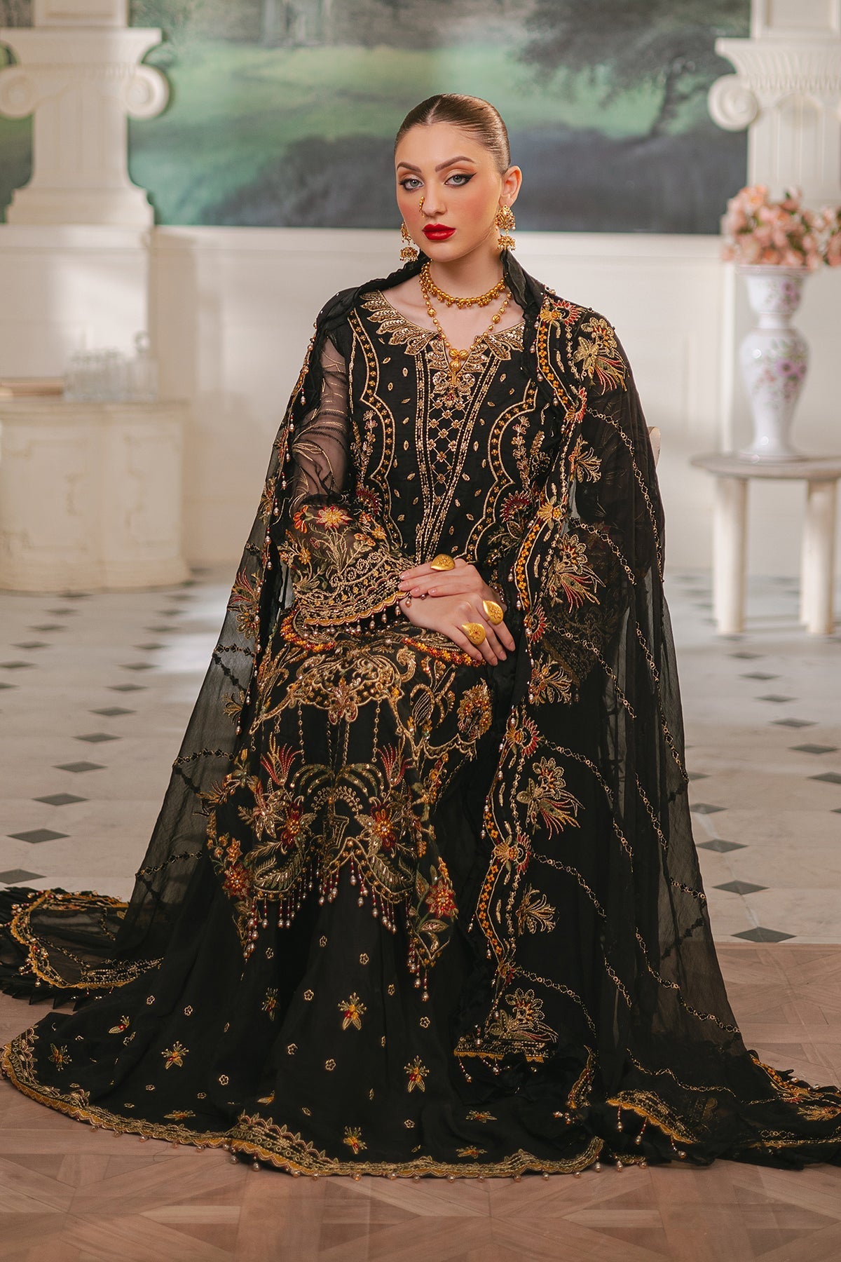 Raeesa Premium | Ada Premium Collection | HU - 46 Black Swan by Raeesa Premium - Designer Dress - Type: Ladies Clothes - Available at Libayah - 100% Original