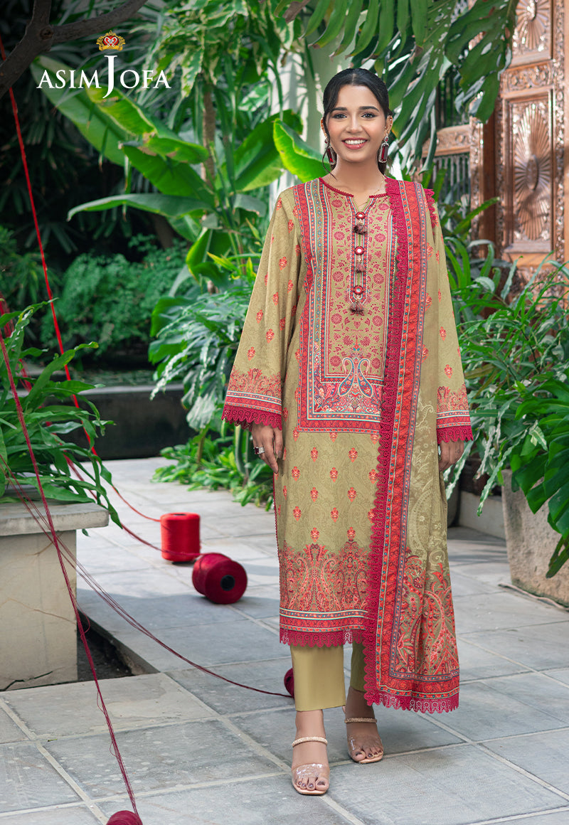 Asim Jofa | Prints Drop 2 | AJUUB-28 by Asim Jofa - Designer Dress - Type: Ladies Clothes - Available at Libayah - 100% Original
