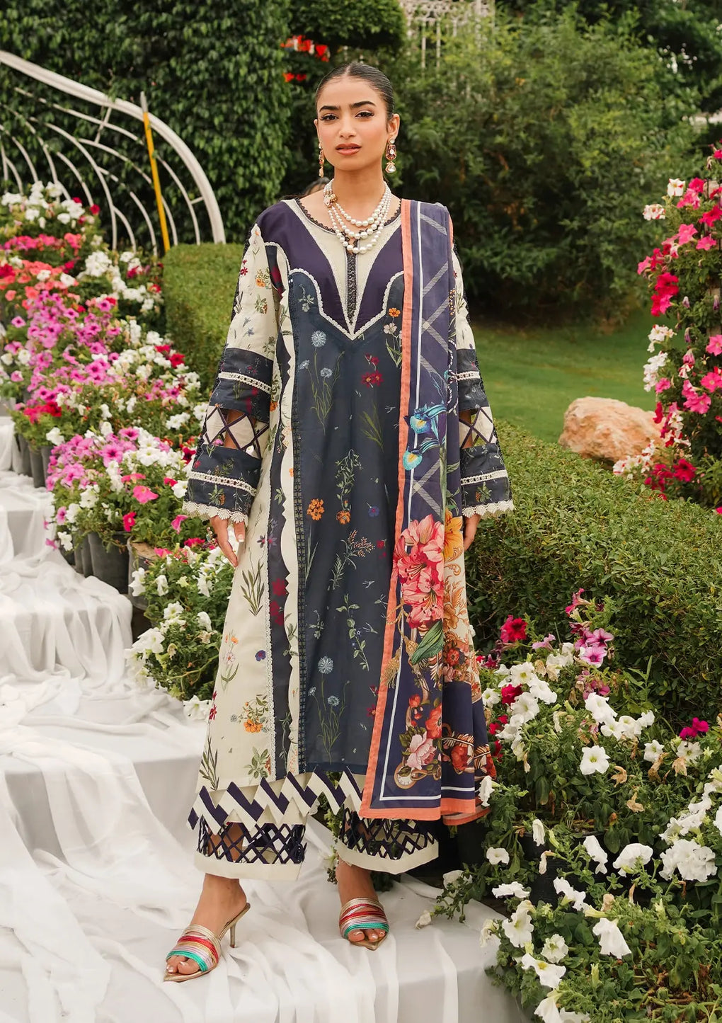 Elaf Premium | Printed Collection 24 | EEP-08B - Breeze Together by Elaf Premium - Designer Dress - Type: Ladies Clothes - Available at Libayah - 100% Original