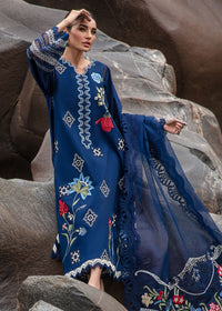 Crimson | Lawn 2024 | Into The Wild - Midnight Blue by Crimson - Designer Dress - Type: Ladies Clothes - Available at Libayah - 100% Original