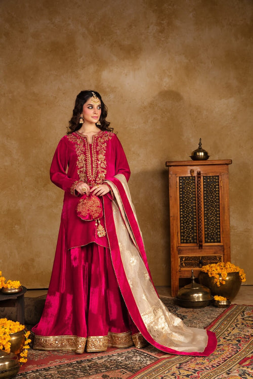 Maya | Raazi Velvet 24 | KASTURI by Maya - Designer Dress - Type: Ladies Clothes - Available at Libayah - 100% Original