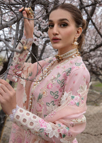 Crimson | Lawn 2024 | Believe In Her - Blush Pink by Crimson - Designer Dress - Type: Ladies Clothes - Available at Libayah - 100% Original