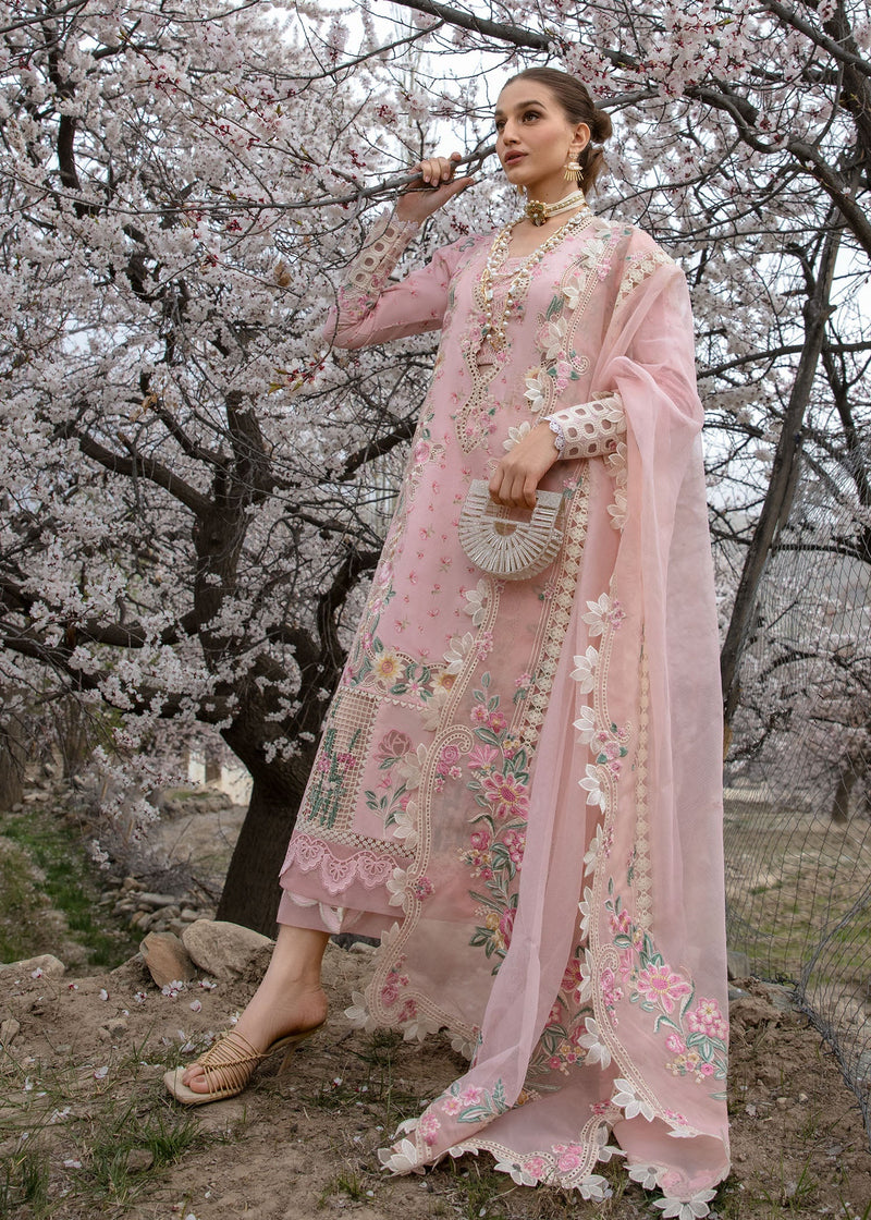 Crimson | Lawn 2024 | Believe In Her - Blush Pink by Crimson - Designer Dress - Type: Ladies Clothes - Available at Libayah - 100% Original