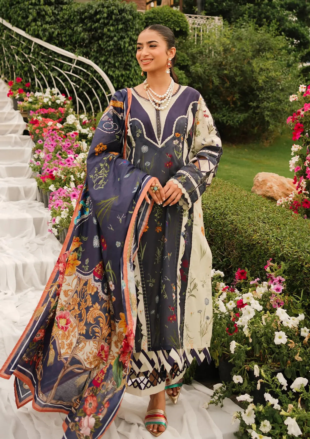 Elaf Premium | Printed Collection 24 | EEP-08B - Breeze Together by Elaf Premium - Designer Dress - Type: Ladies Clothes - Available at Libayah - 100% Original