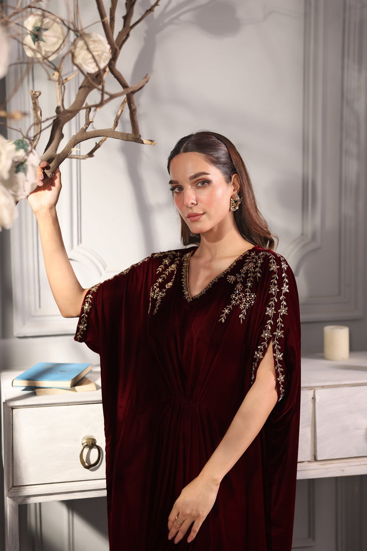 Hana | Mavi Velvets | Majestic Muse by Hana - Designer Dress - Type: Ladies Clothes - Available at Libayah - 100% Original