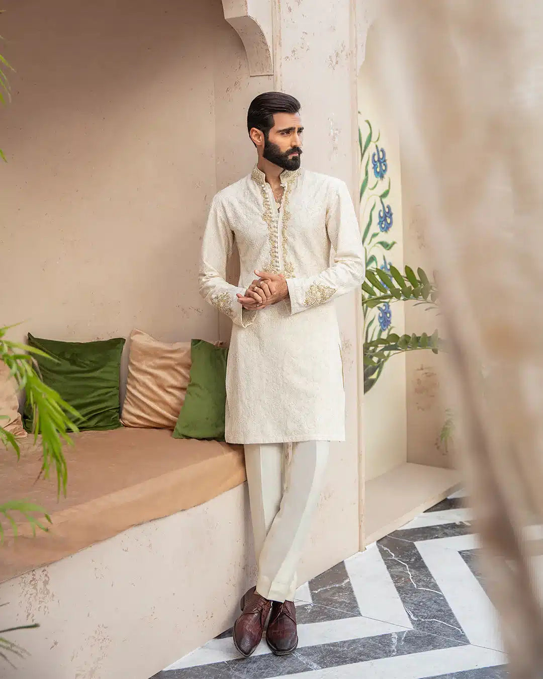 Pakistani Menswear | FSQ-Altan by Libayah Ltd. - Designer Dress - Type: Menswear - Available at Libayah - 100% Original