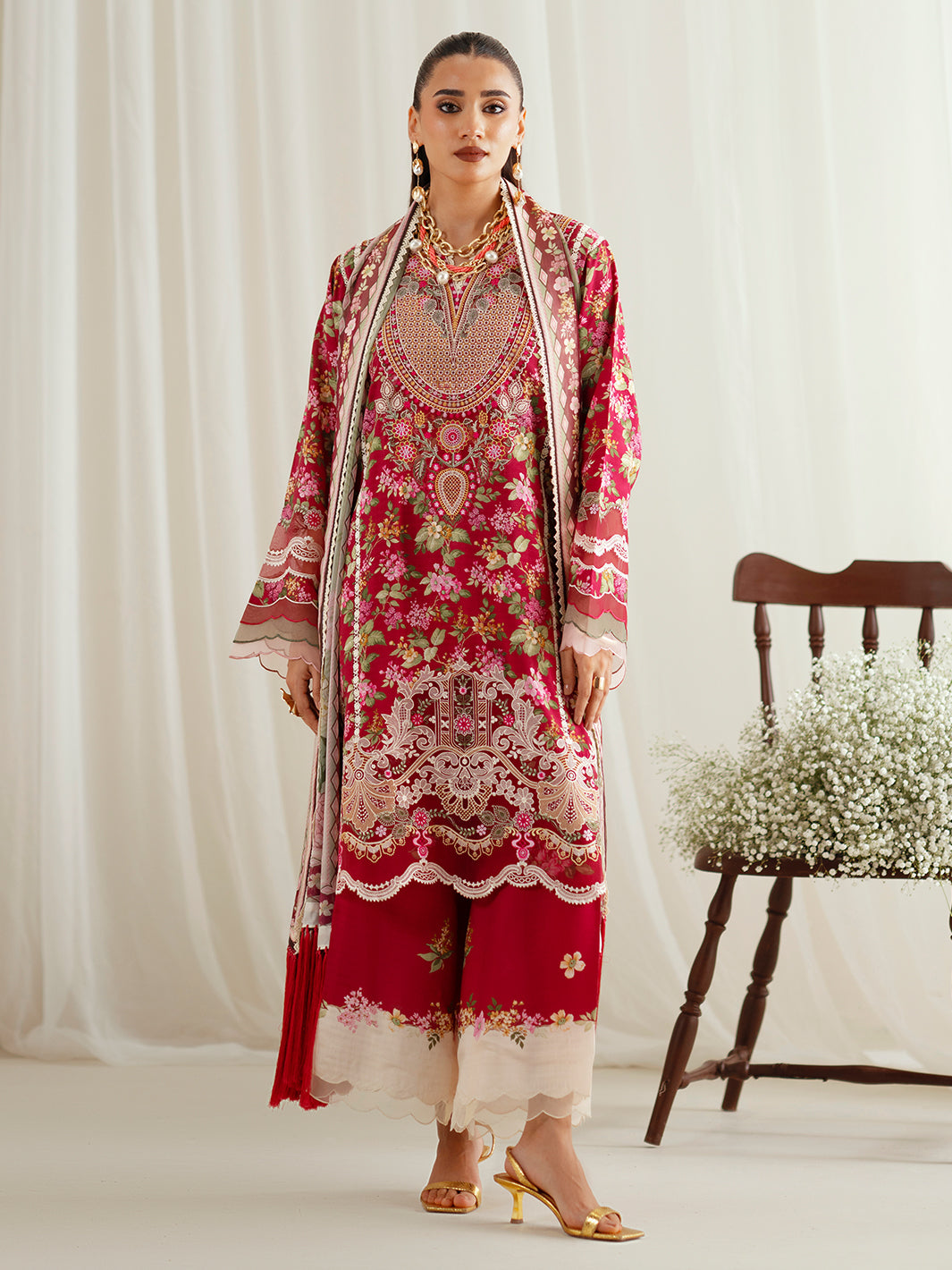 Bin Ilyas | Eres Bonita Viscose 25 | 1107-B by Bin Ilyas - Designer Dress  - Type : Ladies Clothes - Available at Libayah - 100% Original 
