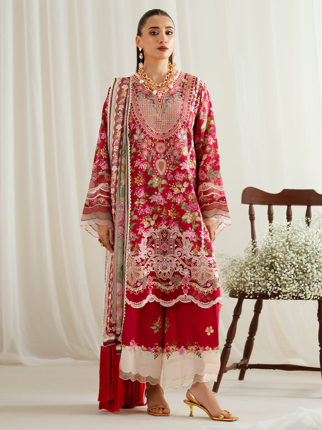 Bin Ilyas | Eres Bonita Viscose 25 | 1107-B by Bin Ilyas - Designer Dress  - Type : Ladies Clothes - Available at Libayah - 100% Original 