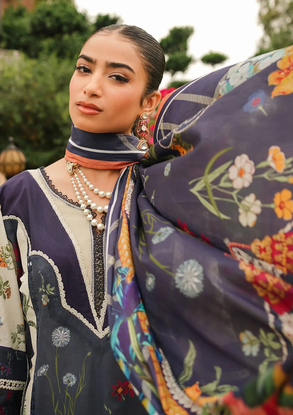 Elaf Premium | Printed Collection 24 | EEP-08B - Breeze Together by Elaf Premium - Designer Dress - Type: Ladies Clothes - Available at Libayah - 100% Original