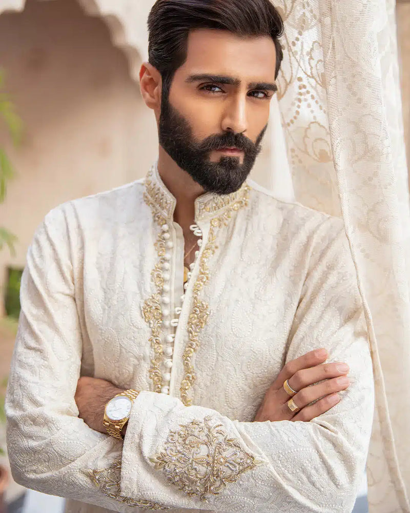 Pakistani Menswear | FSQ-Altan by Libayah Ltd. - Designer Dress - Type: Menswear - Available at Libayah - 100% Original