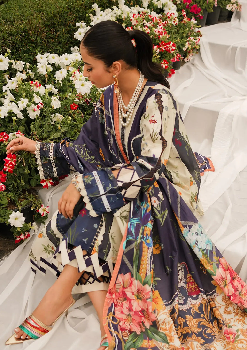 Elaf Premium | Printed Collection 24 | EEP-08B - Breeze Together by Elaf Premium - Designer Dress - Type: Ladies Clothes - Available at Libayah - 100% Original