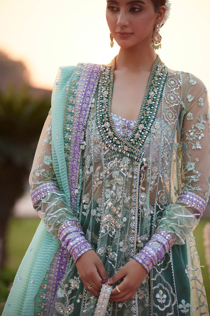 Zaha | Gossamer 25 | ZARQAH-E-PISTACHIO (ZC25-03) by Zaha - Designer Dress  - Type : Ladies Clothes - Available at Libayah - 100% Original 