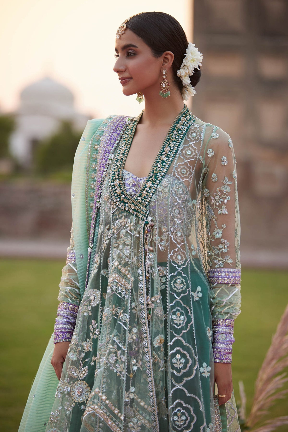 Zaha | Gossamer 25 | ZARQAH-E-PISTACHIO (ZC25-03) by Zaha - Designer Dress  - Type : Ladies Clothes - Available at Libayah - 100% Original 