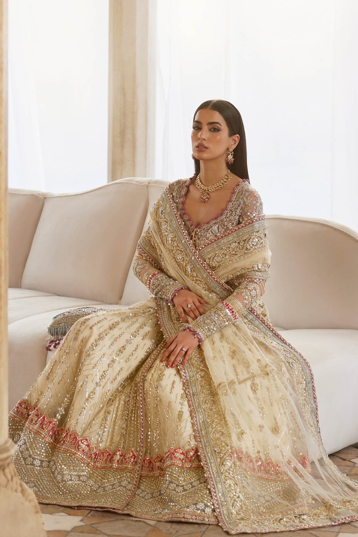Zaha | Gossamer 25 | ZAR-E MAHR (ZC25-06) by Zaha - Designer Dress  - Type : Ladies Clothes - Available at Libayah - 100% Original 