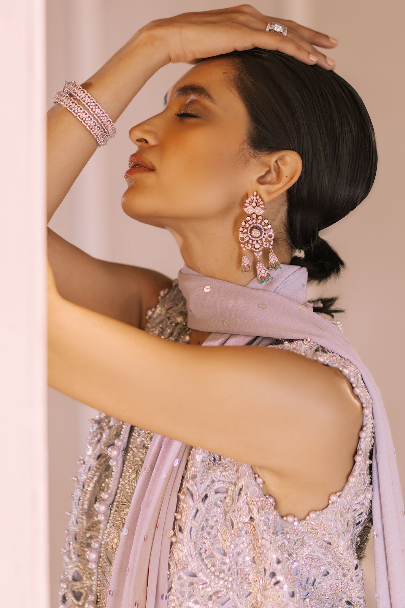 Elan | Demi Couture Onirique | CRISTALLIN LILAS (EP-20653) by Elan - Designer Dress - Type: Formal - Available at Libayah - 100% Original