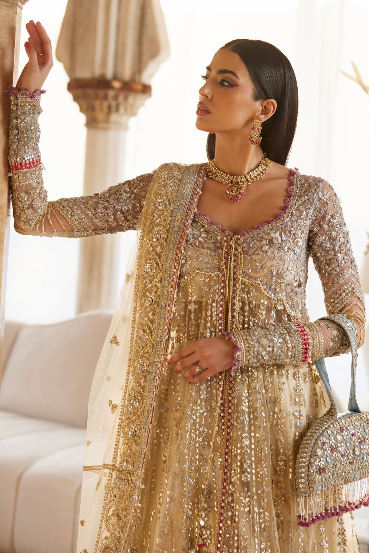 Zaha | Gossamer 25 | ZAR-E MAHR (ZC25-06) by Zaha - Designer Dress  - Type : Ladies Clothes - Available at Libayah - 100% Original 