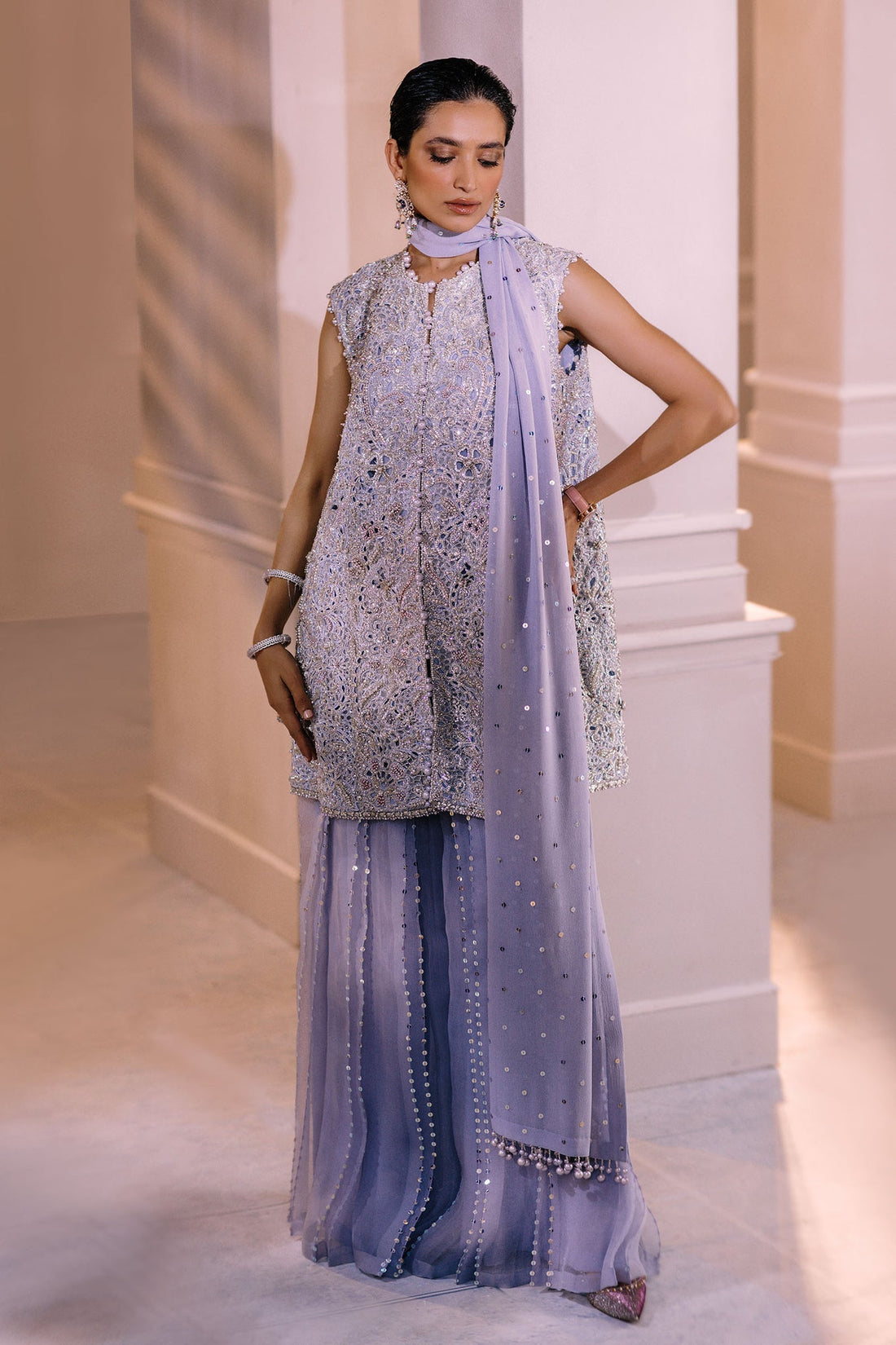 Elan | Demi Couture Onirique | CRISTALLIN LILAS (EP-20653) by Elan - Designer Dress - Type: Formal - Available at Libayah - 100% Original