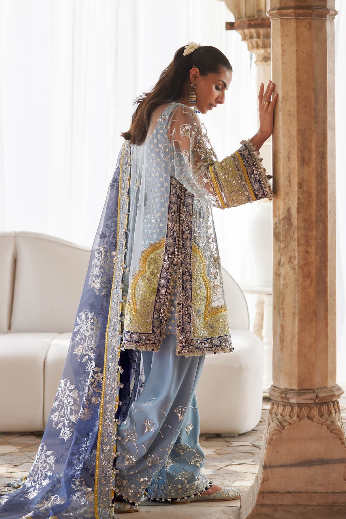 Zaha | Gossamer 25 | NILOFAR-E-SHAAM (ZC25-04) by Zaha - Designer Dress  - Type : Ladies Clothes - Available at Libayah - 100% Original 