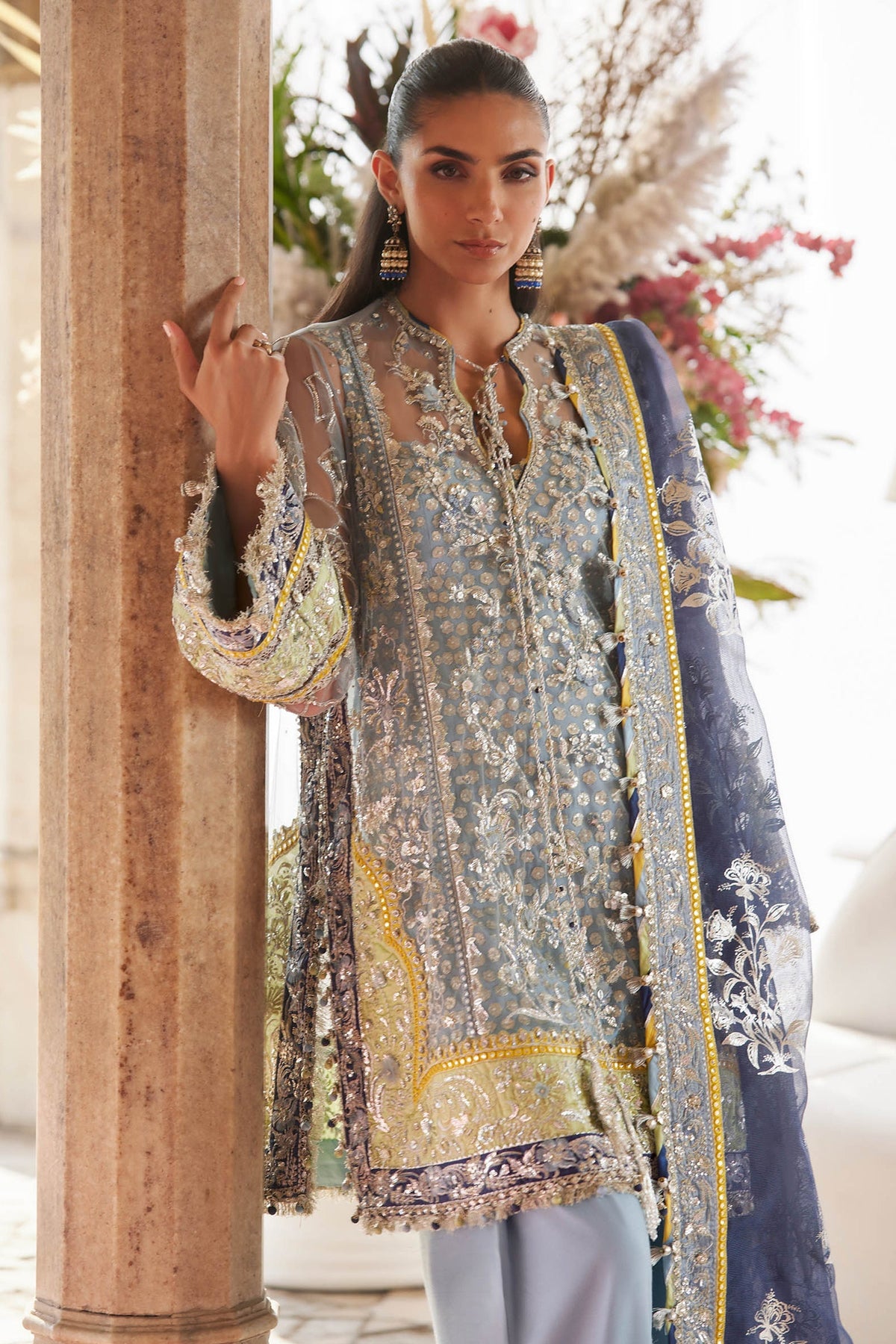 Zaha | Gossamer 25 | NILOFAR-E-SHAAM (ZC25-04) by Zaha - Designer Dress  - Type : Ladies Clothes - Available at Libayah - 100% Original 