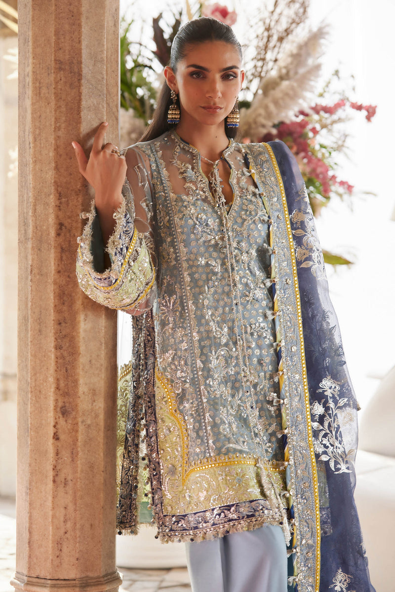 Zaha | Gossamer 25 | NILOFAR-E-SHAAM (ZC25-04) by Zaha - Designer Dress  - Type : Ladies Clothes - Available at Libayah - 100% Original 