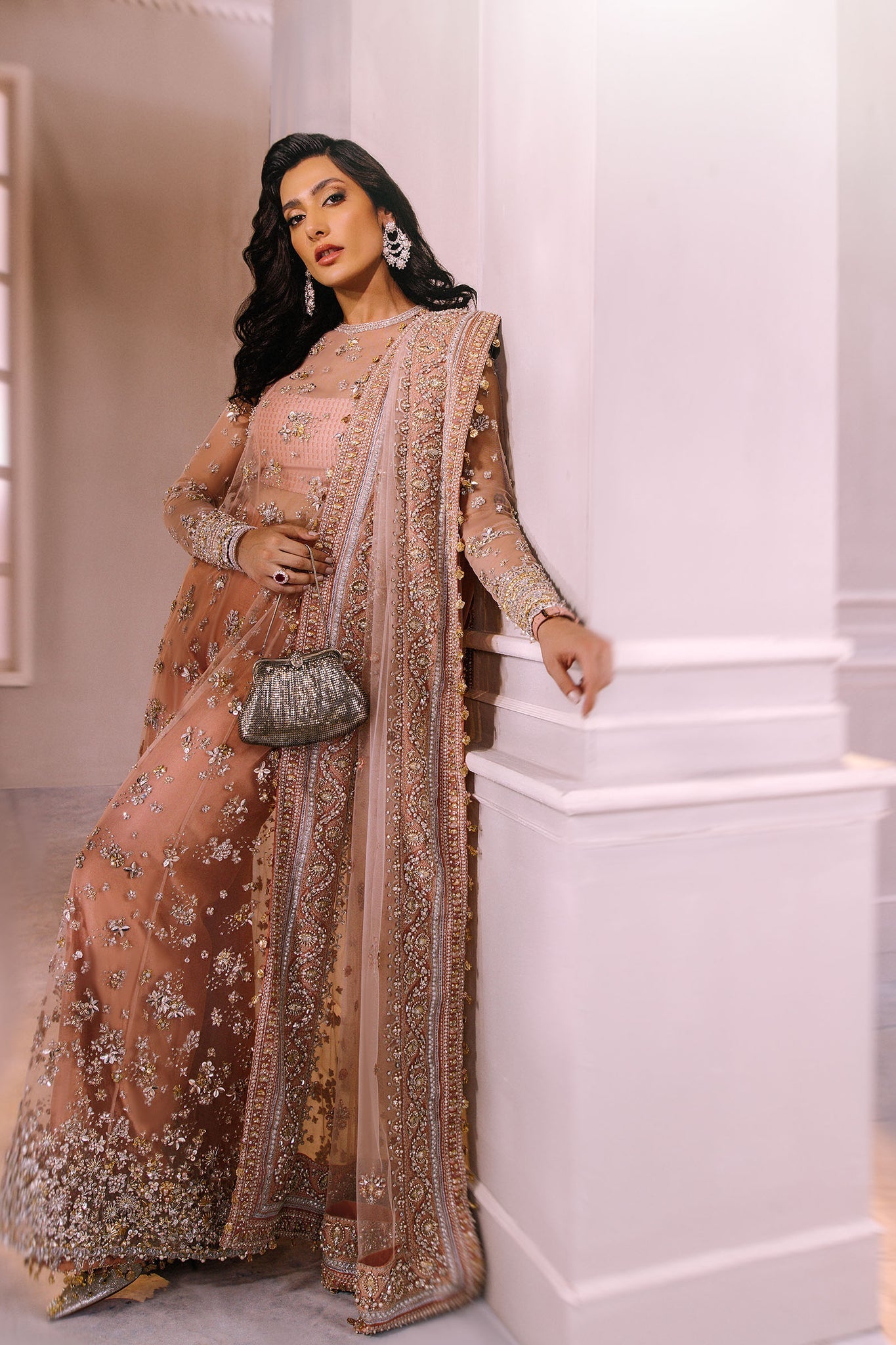 Elan | Demi Couture Onirique | ROSE PECHE (EP-20180) by Elan - Designer Dress - Type: Formal - Available at Libayah - 100% Original