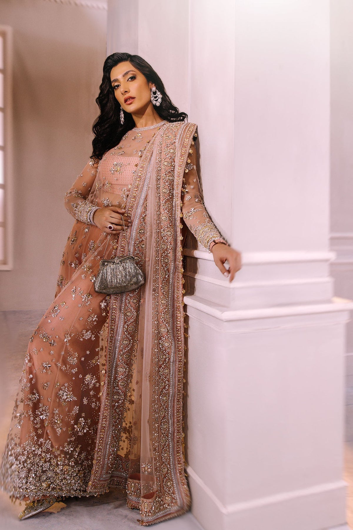 Elan | Demi Couture Onirique | ROSE PECHE (EP-20180) by Elan - Designer Dress - Type: Formal - Available at Libayah - 100% Original