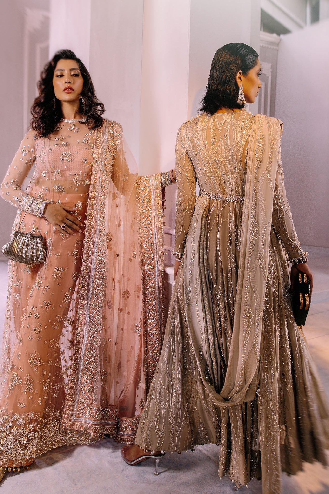 Elan | Demi Couture Onirique | ROSE PECHE (EP-20180) by Elan - Designer Dress - Type: Formal - Available at Libayah - 100% Original