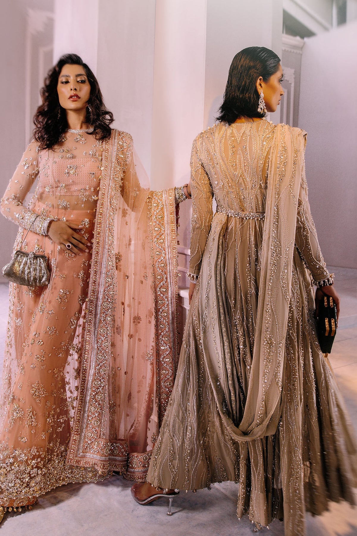 Elan | Demi Couture Onirique | ROSE PECHE (EP-20180) by Elan - Designer Dress - Type: Formal - Available at Libayah - 100% Original
