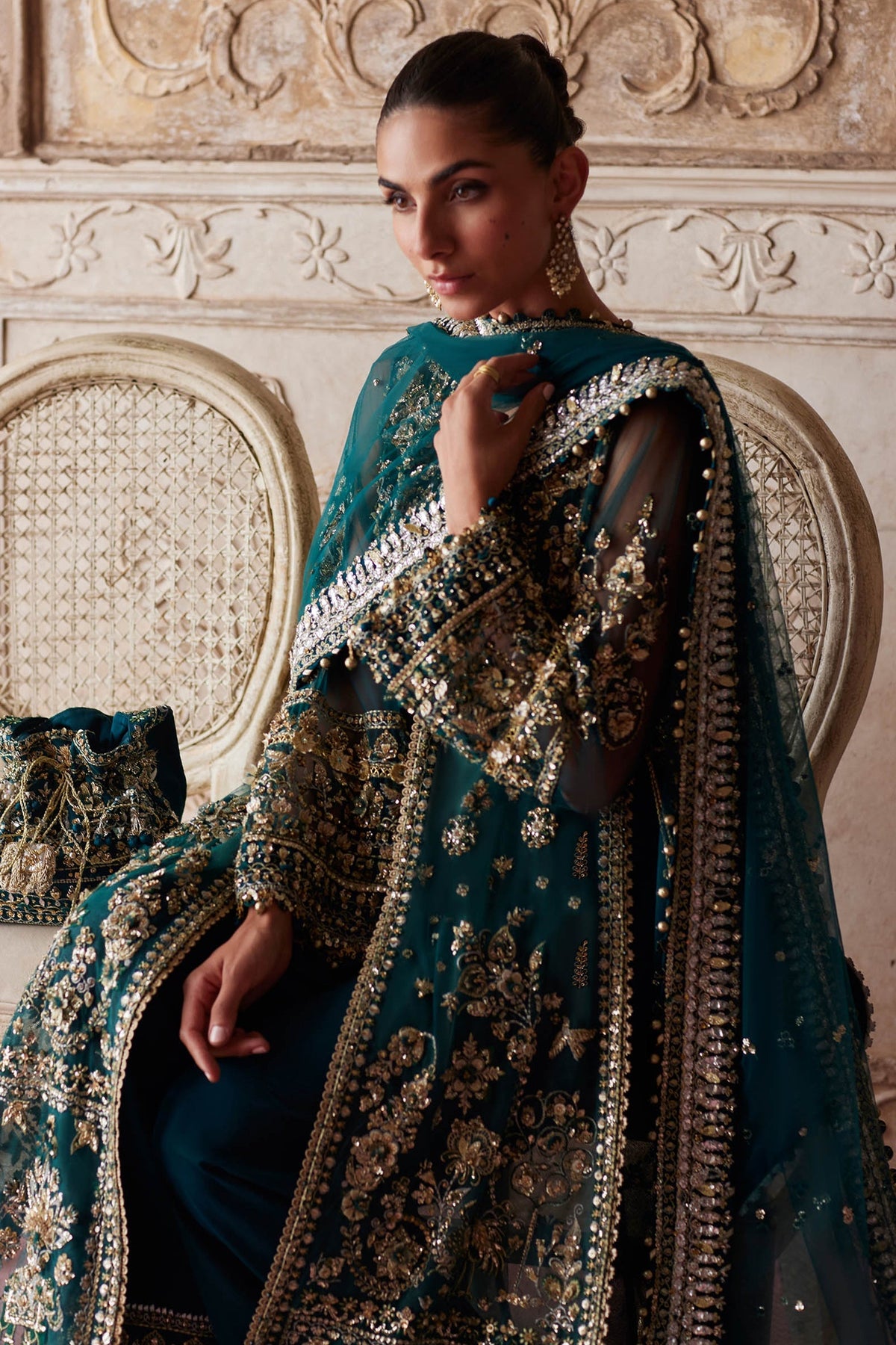 Zaha | Gossamer 25 | AYLIN-E-JADE (ZC25-05) by Zaha - Designer Dress  - Type : Ladies Clothes - Available at Libayah - 100% Original 