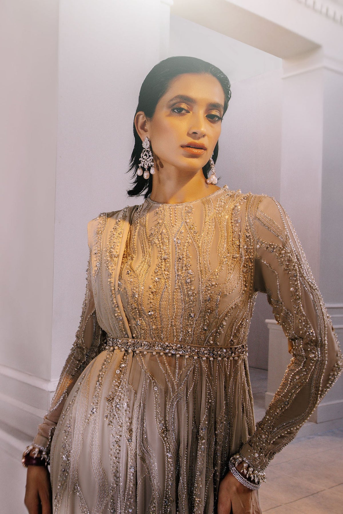 Elan | Demi Couture Onirique | LUISANTE D'OR (EP-20856) by Elan - Designer Dress - Type: Formal - Available at Libayah - 100% Original