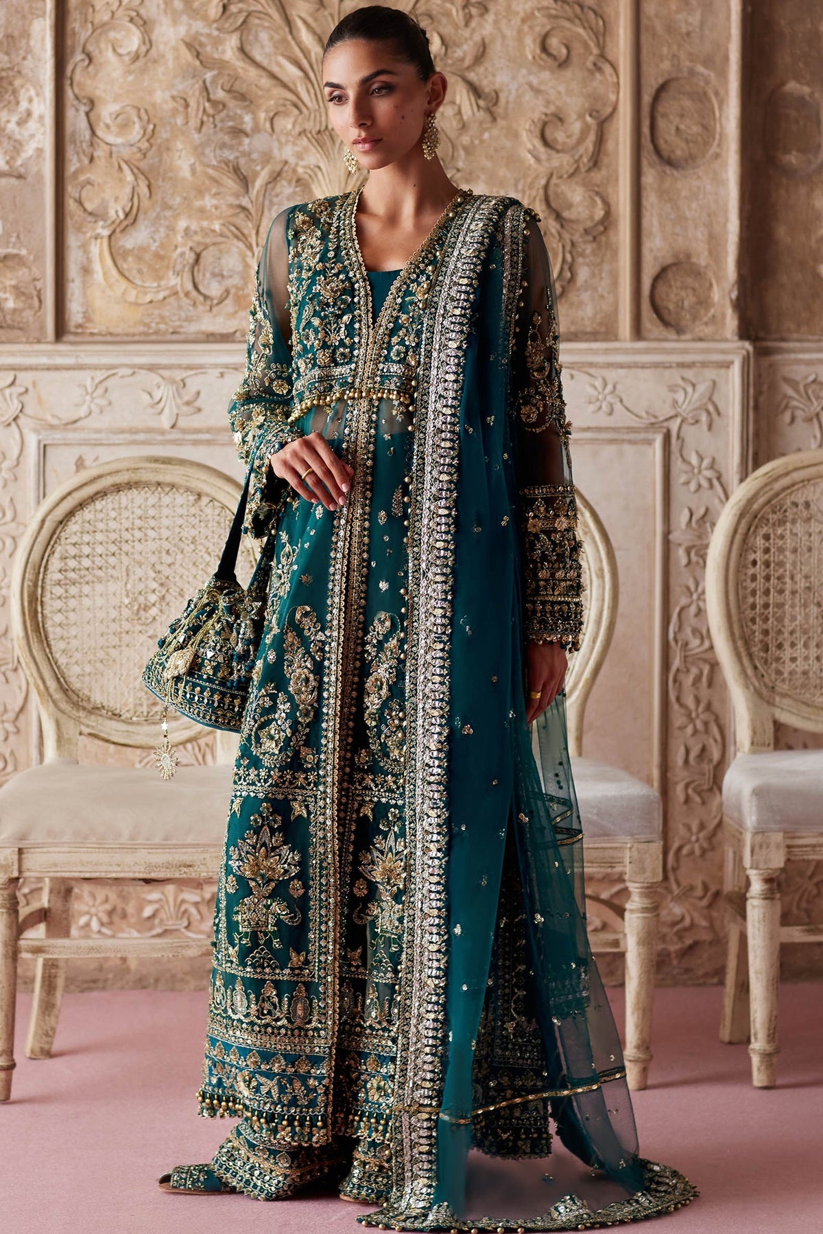 Zaha | Gossamer 25 | AYLIN-E-JADE (ZC25-05) by Zaha - Designer Dress  - Type : Ladies Clothes - Available at Libayah - 100% Original 