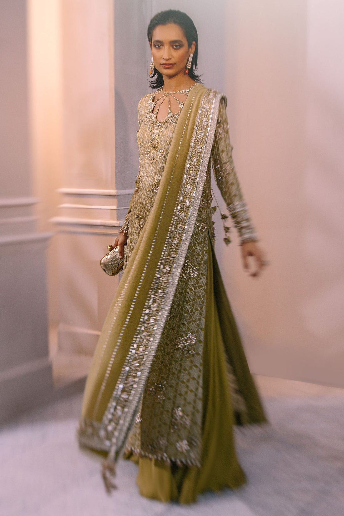 Elan | Demi Couture Onirique | ECLAT VERT (EP-20658) by Elan - Designer Dress - Type: Formal - Available at Libayah - 100% Original