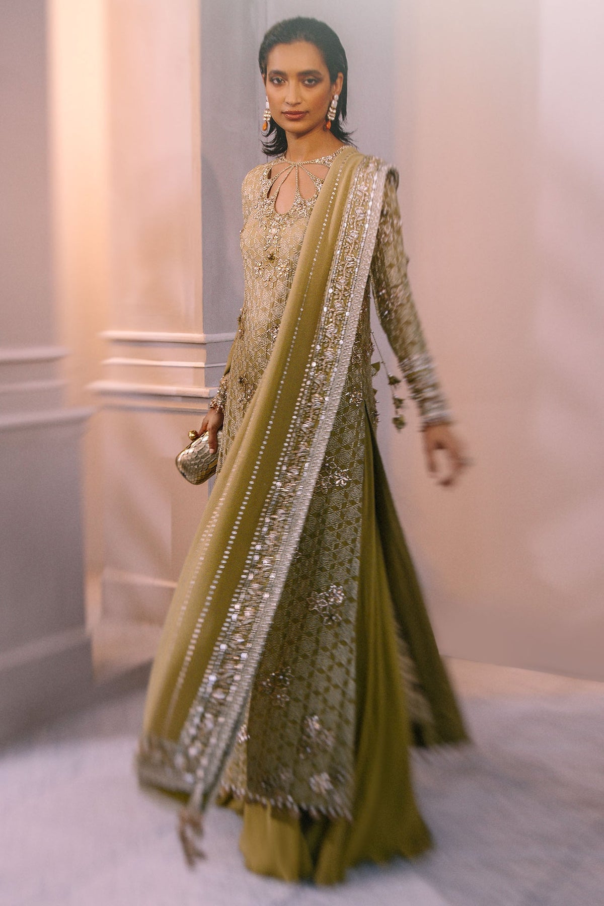 Elan | Demi Couture Onirique | ECLAT VERT (EP-20658) by Elan - Designer Dress - Type: Formal - Available at Libayah - 100% Original