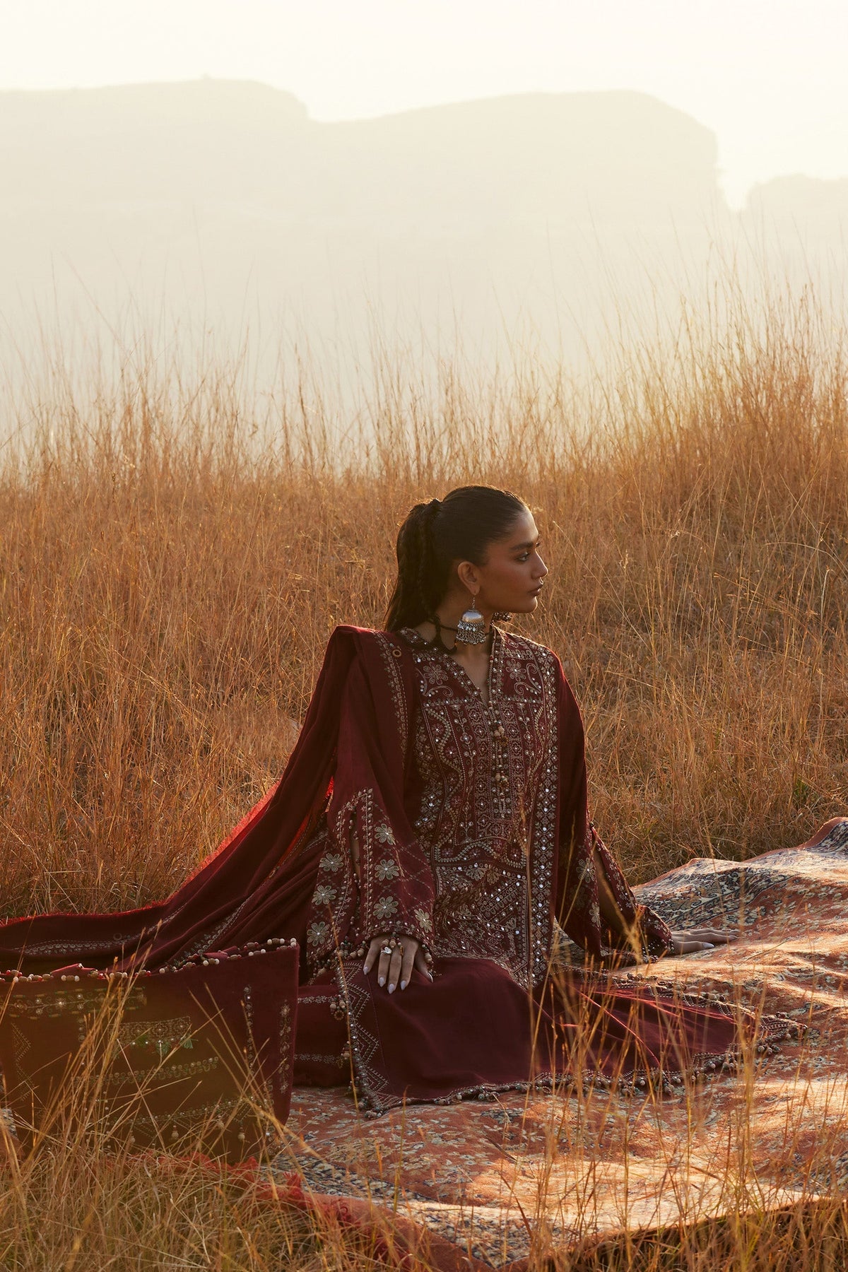 Zaha | Winter 25 | SASSI (ZW25-12) by Zaha - Designer Dress  - Type : Ladies Clothes - Available at Libayah - 100% Original 