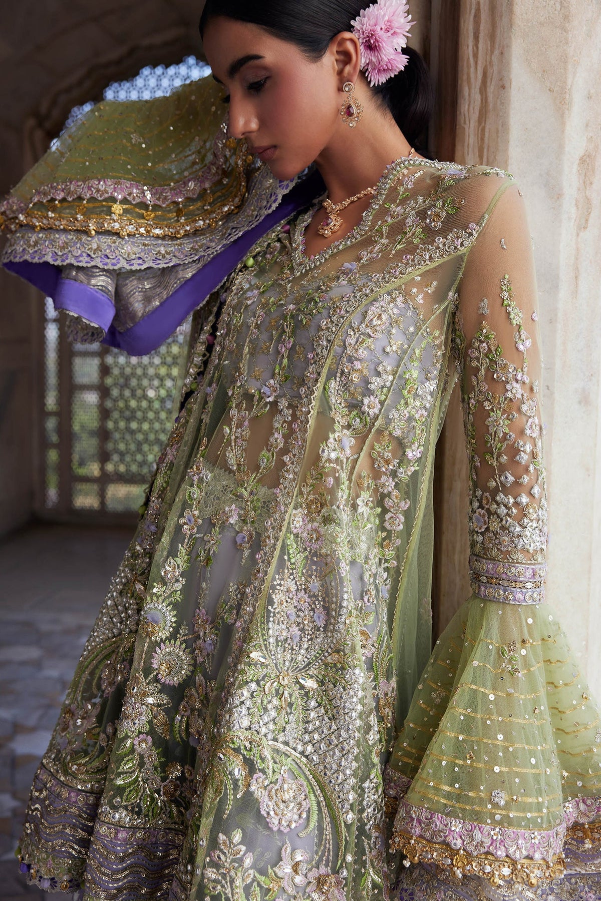Zaha | Gossamer 25 | MEHR-LILAC (ZC25-07) by Zaha - Designer Dress  - Type : Ladies Clothes - Available at Libayah - 100% Original 