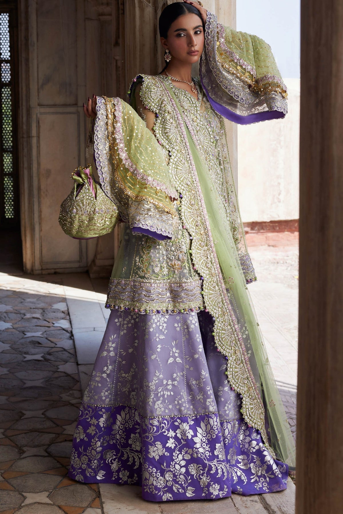 Zaha | Gossamer 25 | MEHR-LILAC (ZC25-07) by Zaha - Designer Dress  - Type : Ladies Clothes - Available at Libayah - 100% Original 