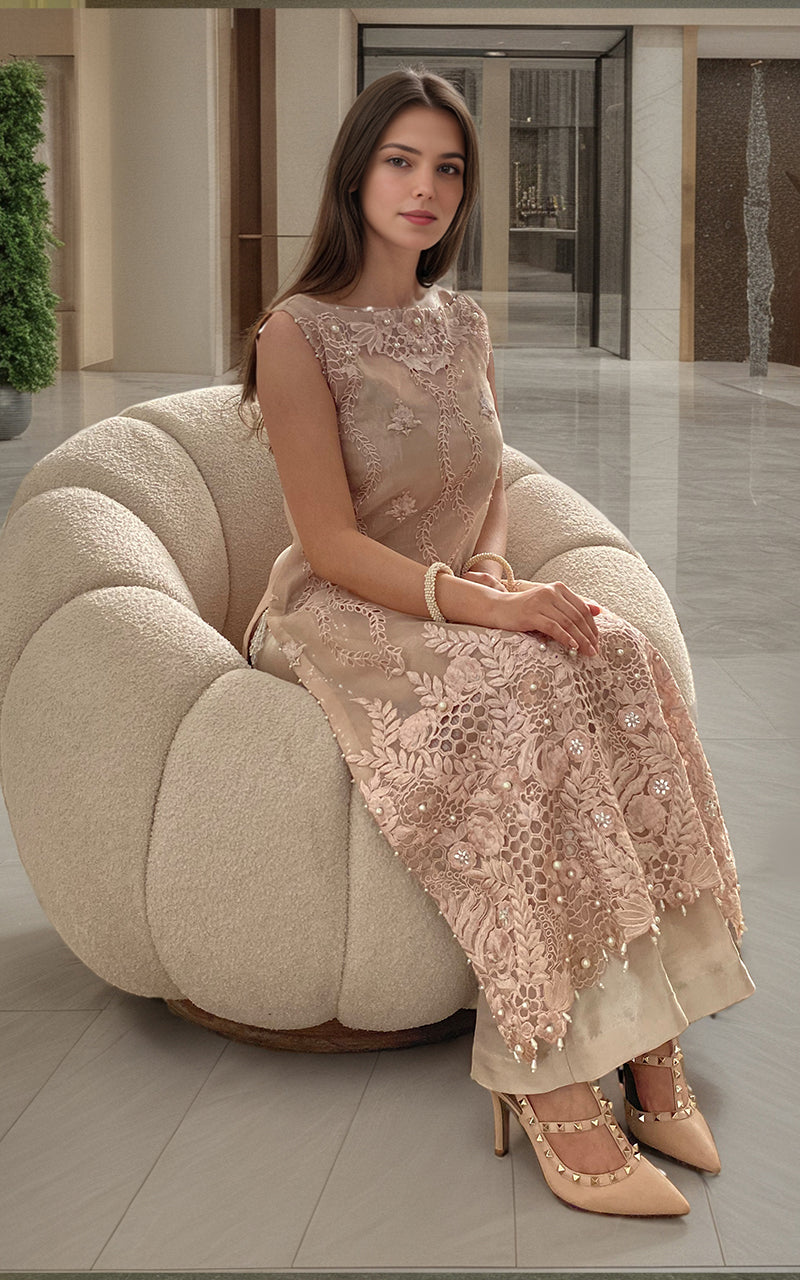 Threads and Motifs | Formal Dresses 25 | Embroidered Shirt by Threads and Motifs - Designer Dress  - Type : Ladies Clothes - Available at Libayah - 100% Original 