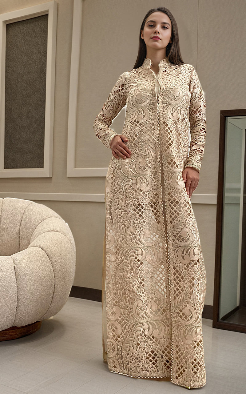 Threads and Motifs | Formal Dresses 25 | ORGANZA EMROIDERED JACKET by Threads and Motifs - Designer Dress  - Type : Ladies Clothes - Available at Libayah - 100% Original 
