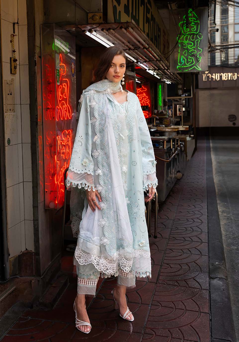 Zarqash | Luxury Lawn 25 | ZQLU 004 CECILY by Zarqash - Designer Dress - Type: Ladies Clothes - Available at Libayah - 100% Original