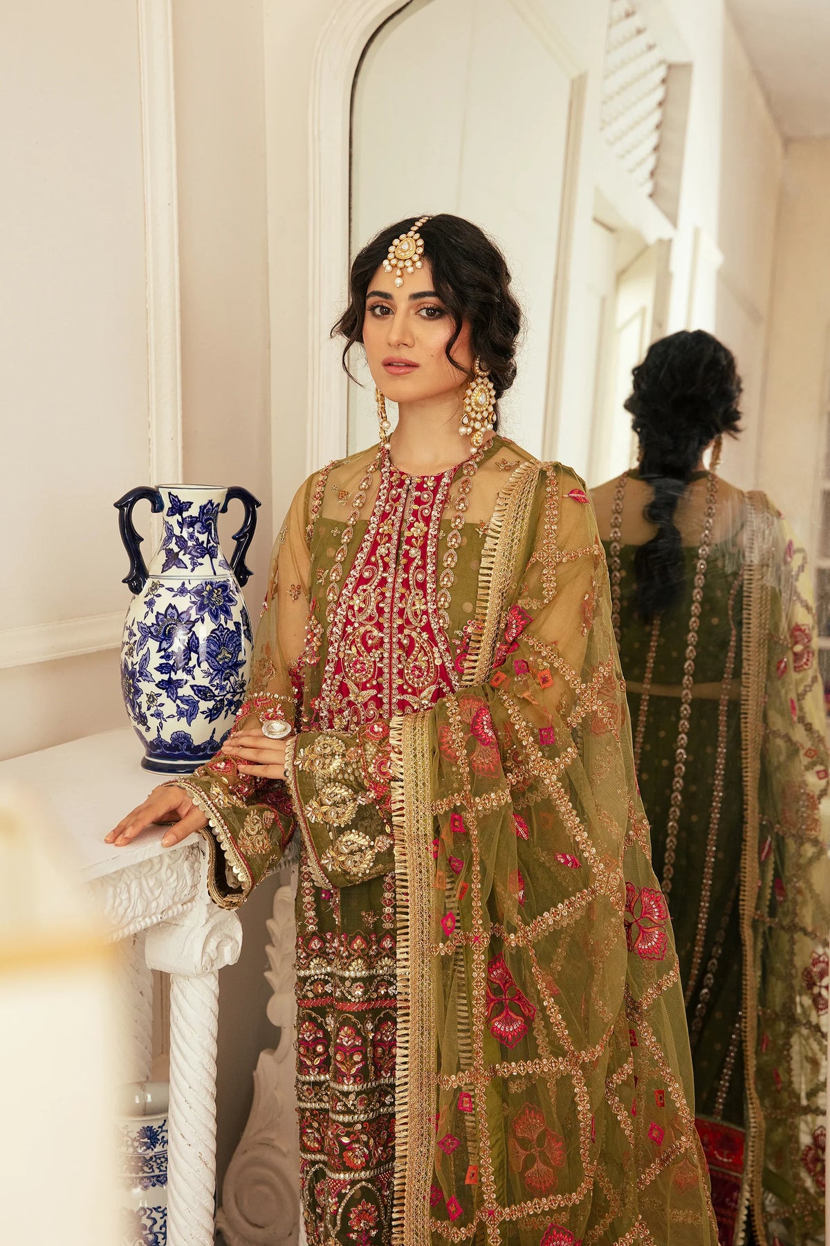 Ezra | Wedding Collection | Naaz by Ezra - Designer Dress - Type: Ladies Clothes - Available at Libayah - 100% Original