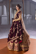Erum Khan | Jahan Wedding 25 | Plum Spark by Erum Khan - Designer Dress  - Type : Ladies Clothes - Available at Libayah - 100% Original 