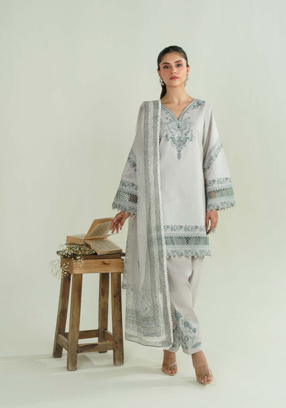 Zarqash | Nazakat Ready to Wear | CHANDNI by Zarqash - Designer Dress  - Type : Ladies Clothes - Available at Libayah - 100% Original 