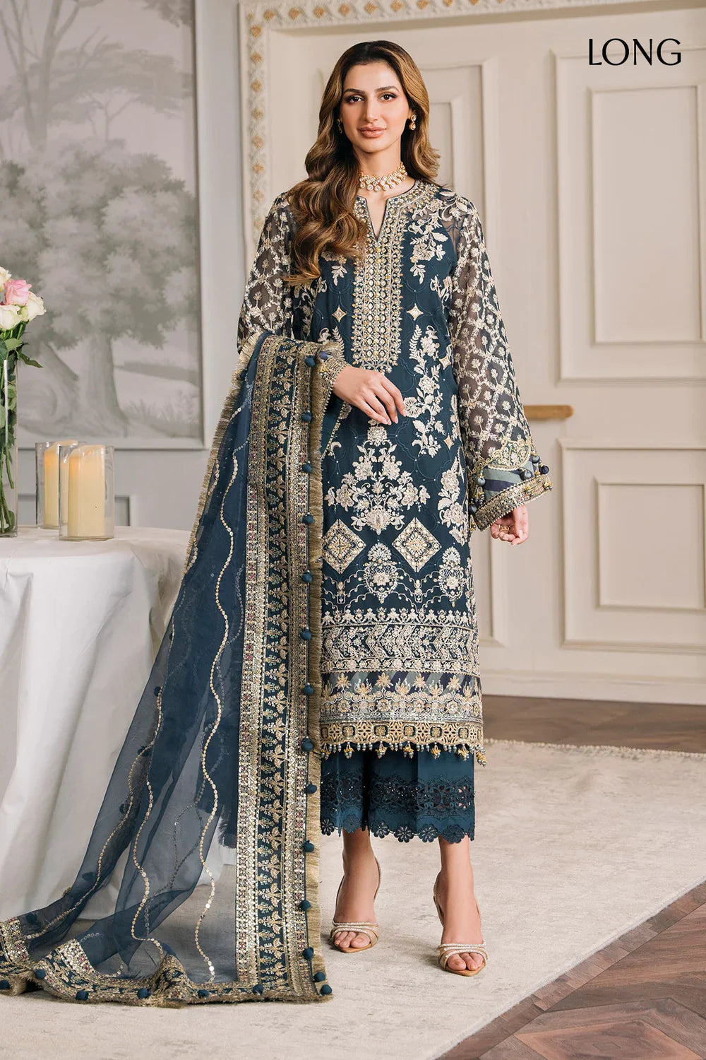Baroque | Chantelle Embroidered Collection | CH12-01 by Baroque - Designer Dress - Type: Ladies Clothes - Available at Libayah - 100% Original
