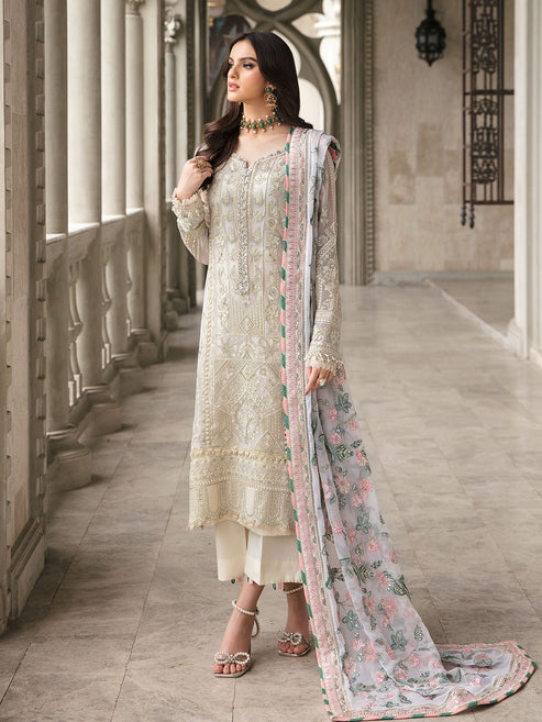 Gulaal | Embroidered Chiffon | CEMILE 03 by Gulaal - Designer Dress - Type: Ladies Clothes - Available at Libayah - 100% Original