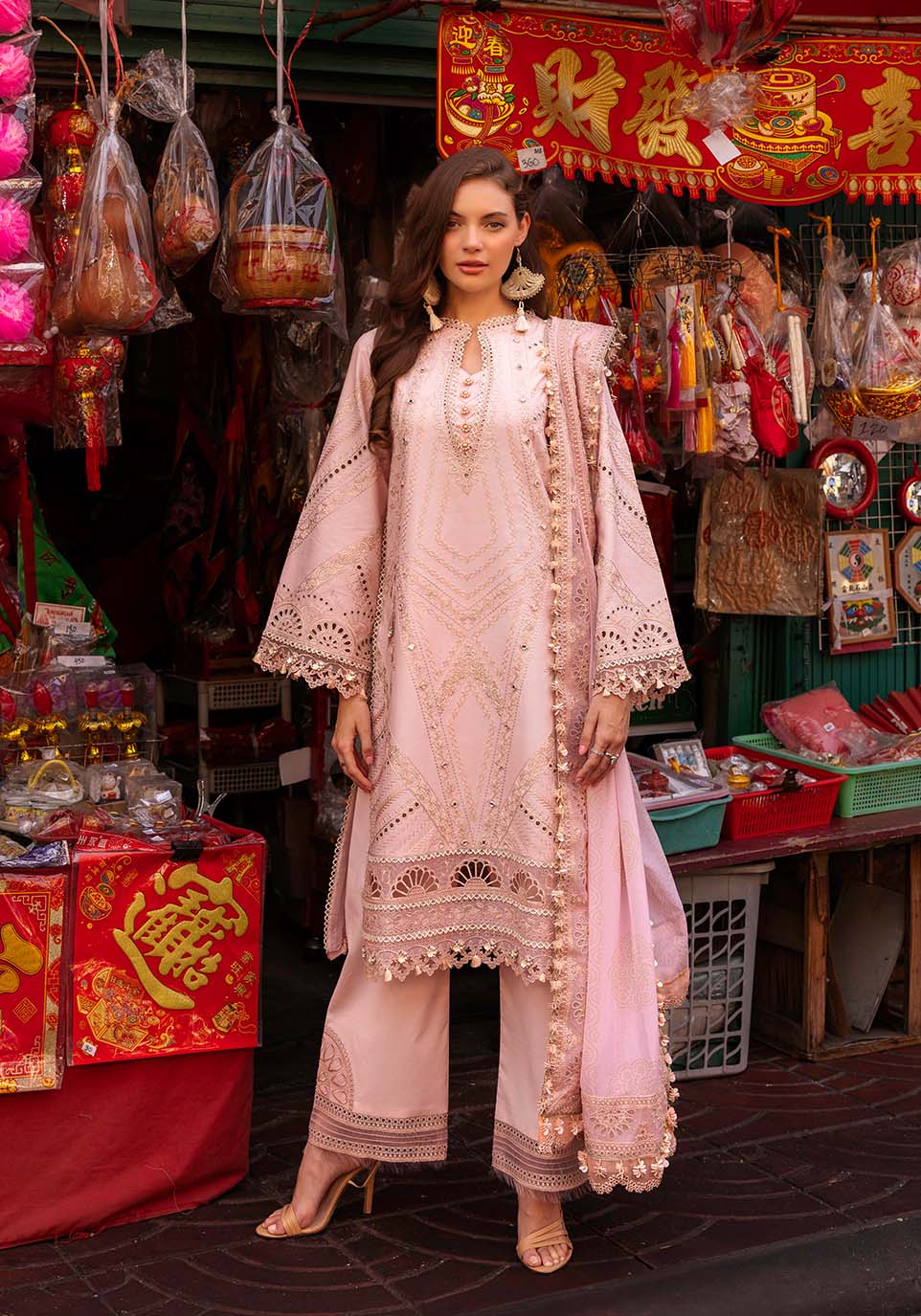 Zarqash | Luxury Lawn 25 | ZQLU 008 ROSEMARY by Zarqash - Designer Dress - Type: Ladies Clothes - Available at Libayah - 100% Original