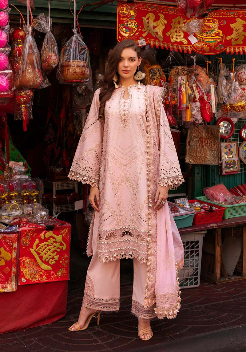 Zarqash | Luxury Lawn 25 | ZQLU 008 ROSEMARY by Zarqash - Designer Dress - Type: Ladies Clothes - Available at Libayah - 100% Original