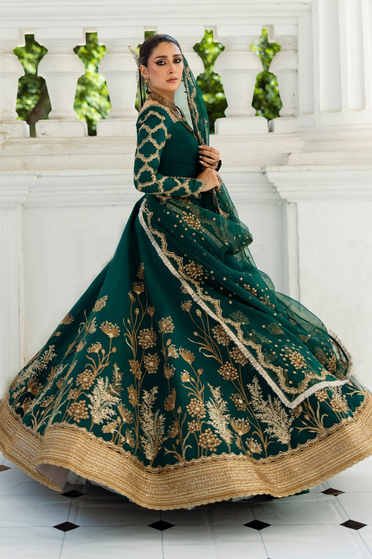 Erum Khan | Jahan Wedding 25 | Evergreen by Erum Khan - Designer Dress  - Type : Ladies Clothes - Available at Libayah - 100% Original 